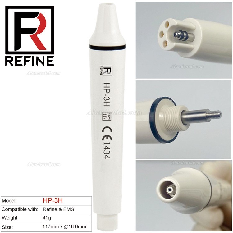 Refine® HP1/HP3/HP5L/HP6L Dental Ultrasonic Scaler Handpiece (Compatible with EMS Woodpecker)